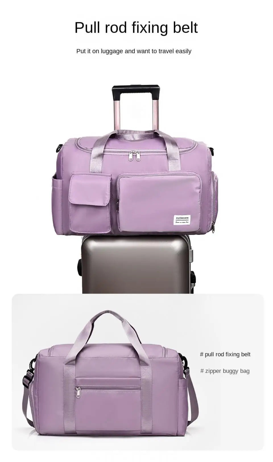 Duffle Bag with Shoe Compartment