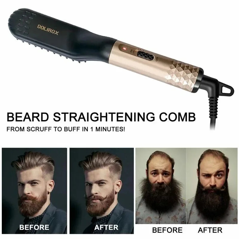 Beard Brush Straightening - Heat Styling Artifact