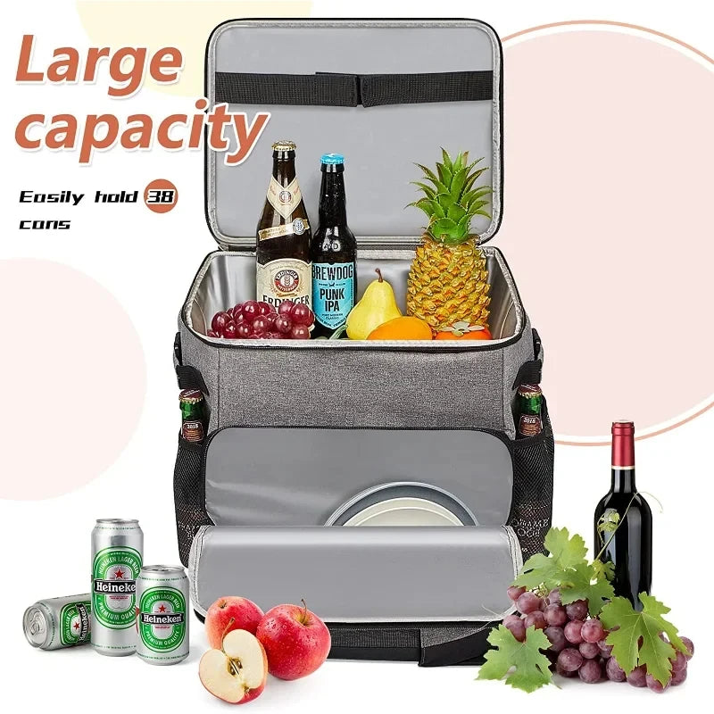 Rolling Cooler with Removable Wheels & Handle