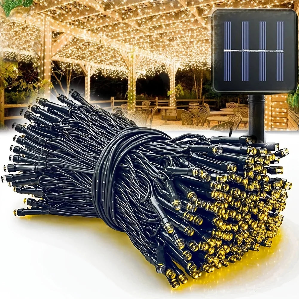 Waterproof Outdoor Solar LED String Lights (23-99ft)