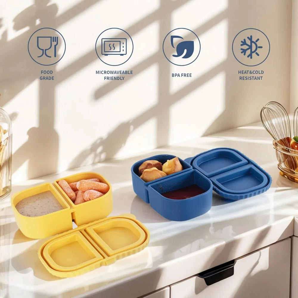 Silicone Snack Containers with Lids