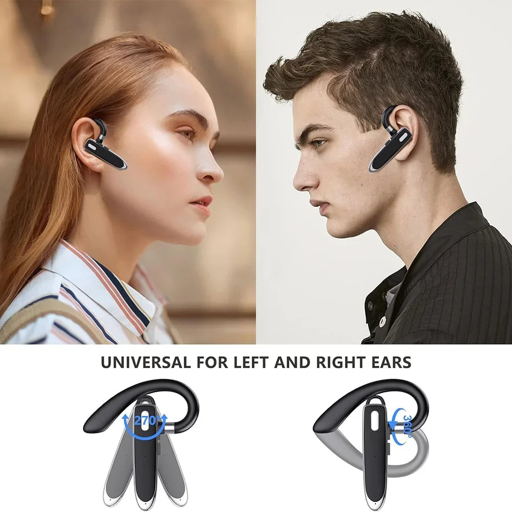 Wireless Bluetooth Earphones with ENC Noise-Cancelling Microphone