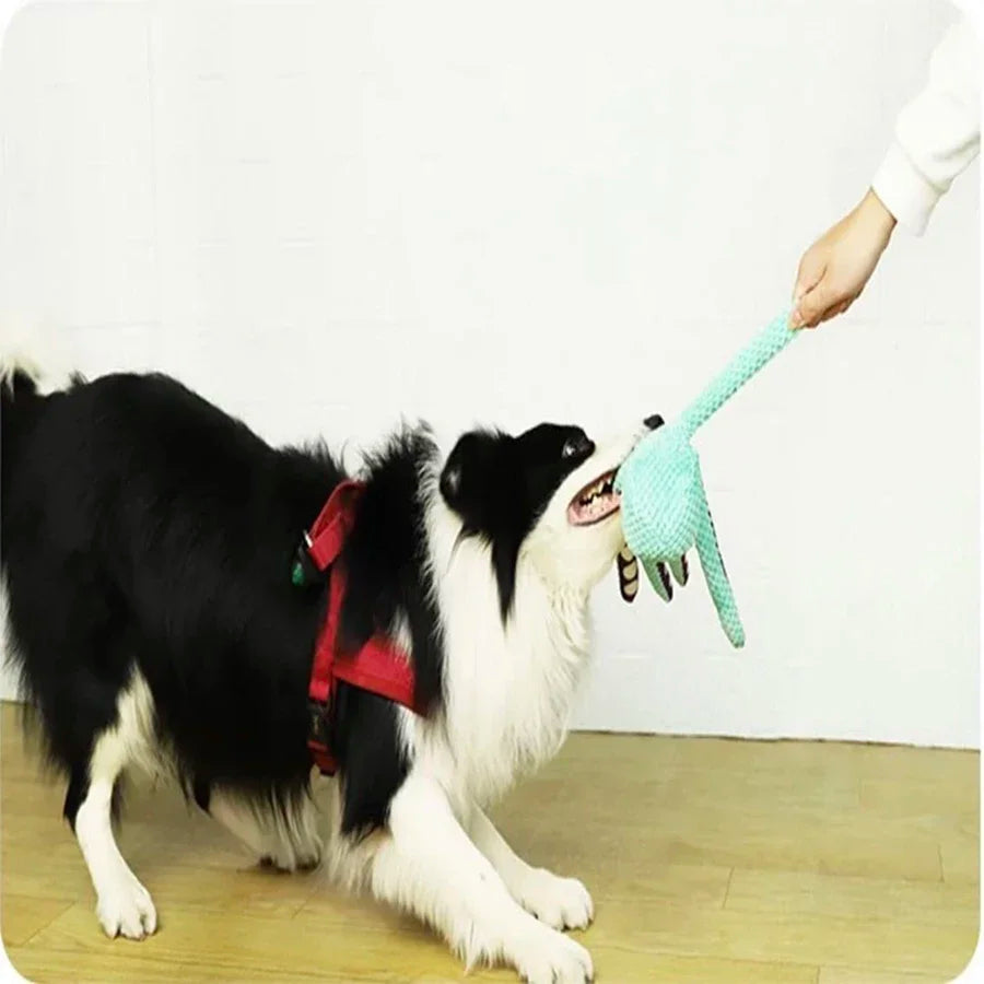 Interactive Plush Octopus Pet Toy with Sound