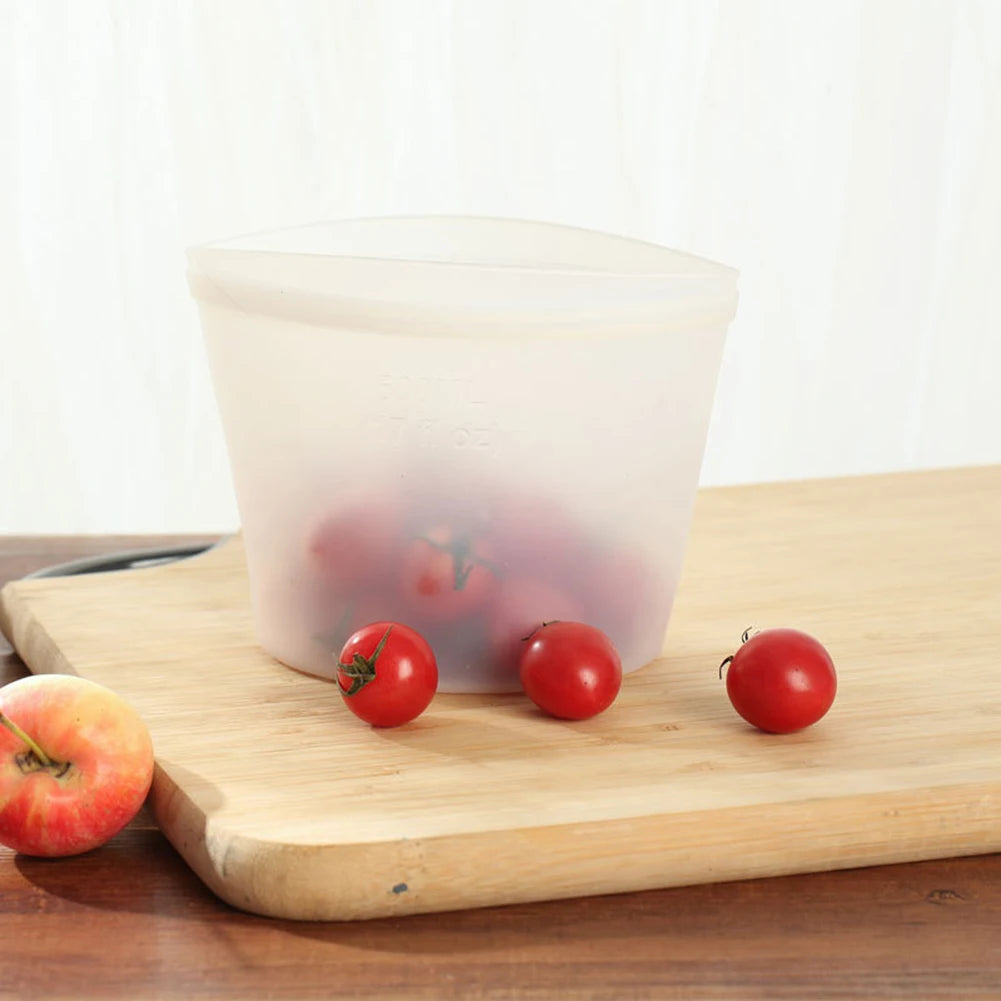 Silicone Food Storage Bags - Leakproof Containers - Reusable - Fresh-keeping