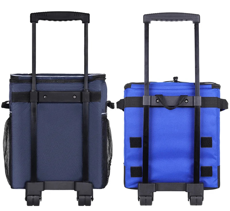 Rolling Cooler with Removable Wheels & Handle