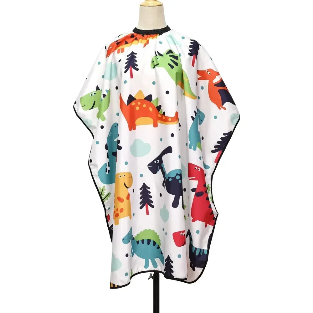Kids Waterproof Cartoon Haircut Cape