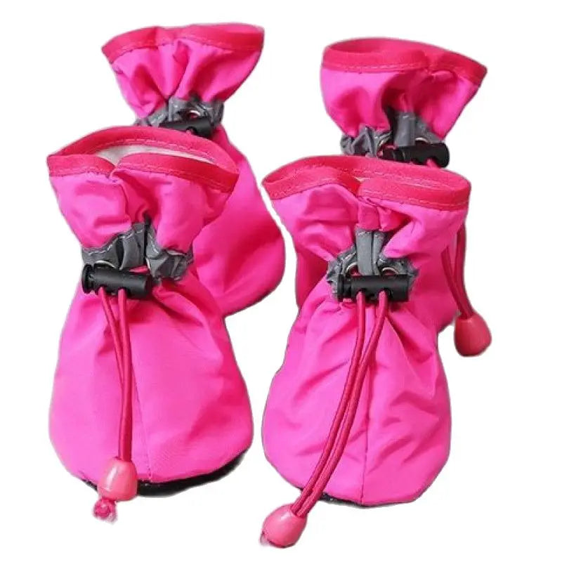Waterproof Anti-Slip Dog Rain Boots (4 pcs)