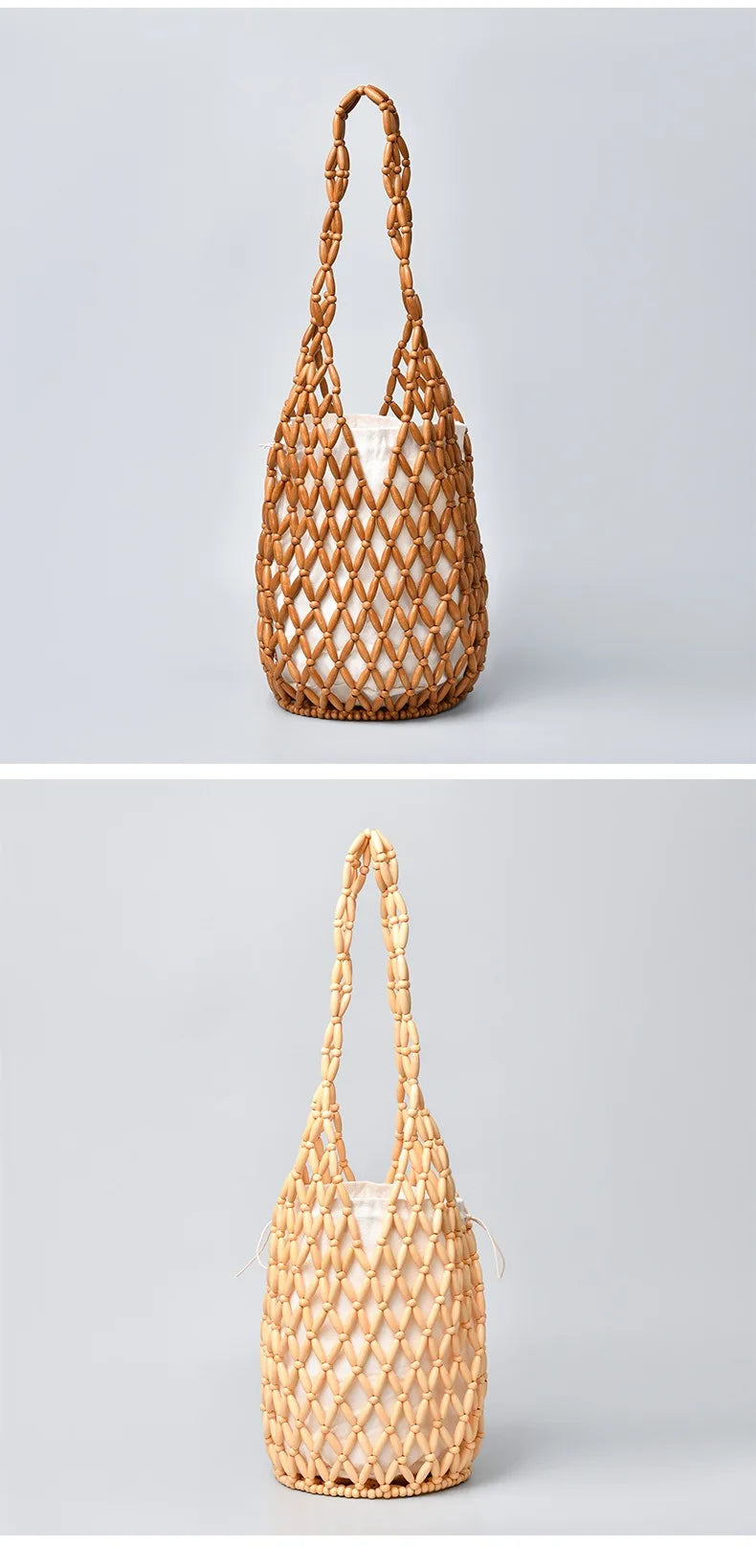 Woven Beaded Handbag