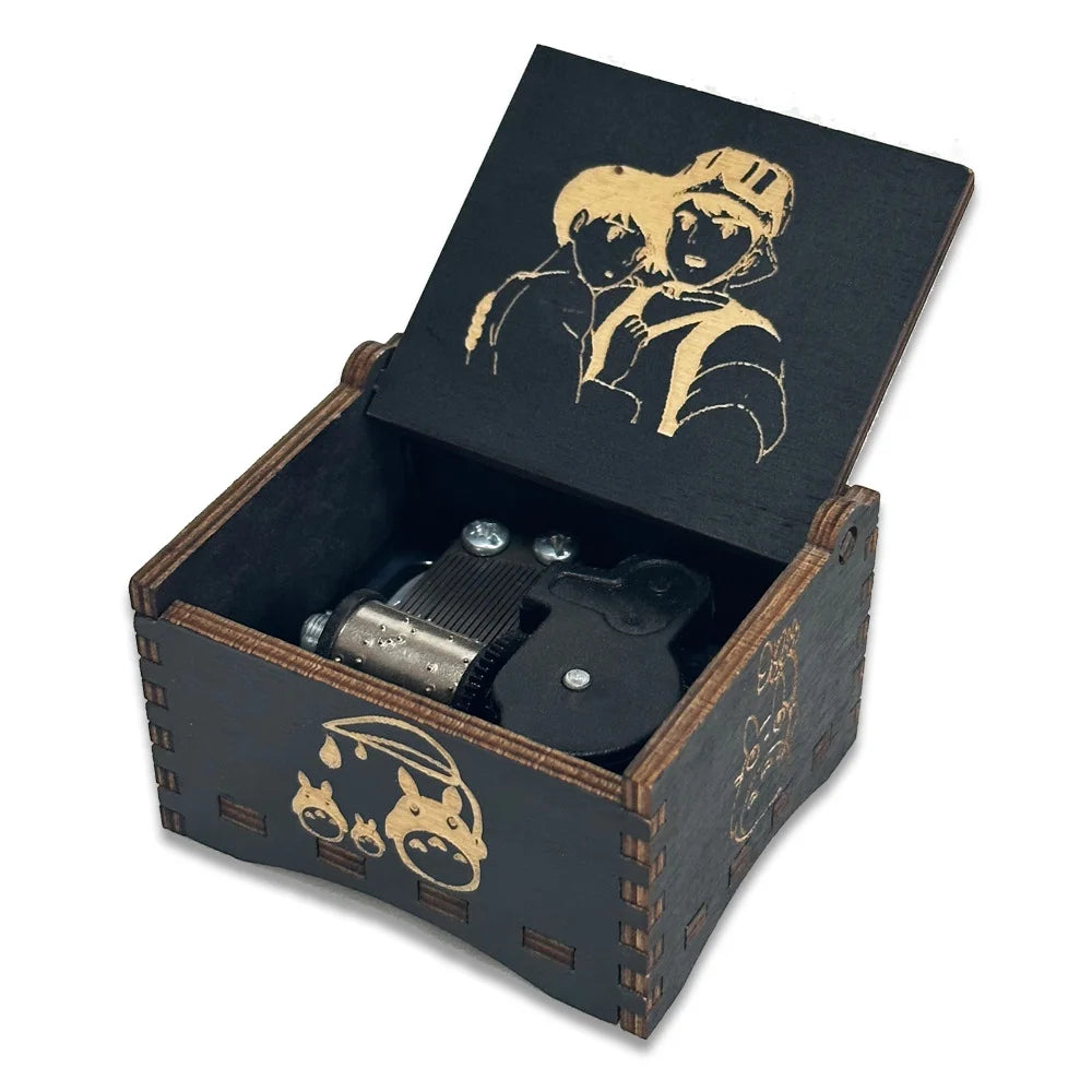 Wooden Wind-Up Music Box – Classic Melody Keepsake Gift