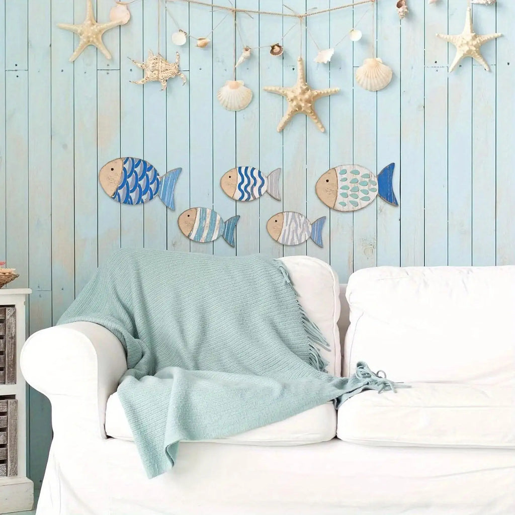 Wooden Fish Wall Decoration – Coastal Home Décor Art