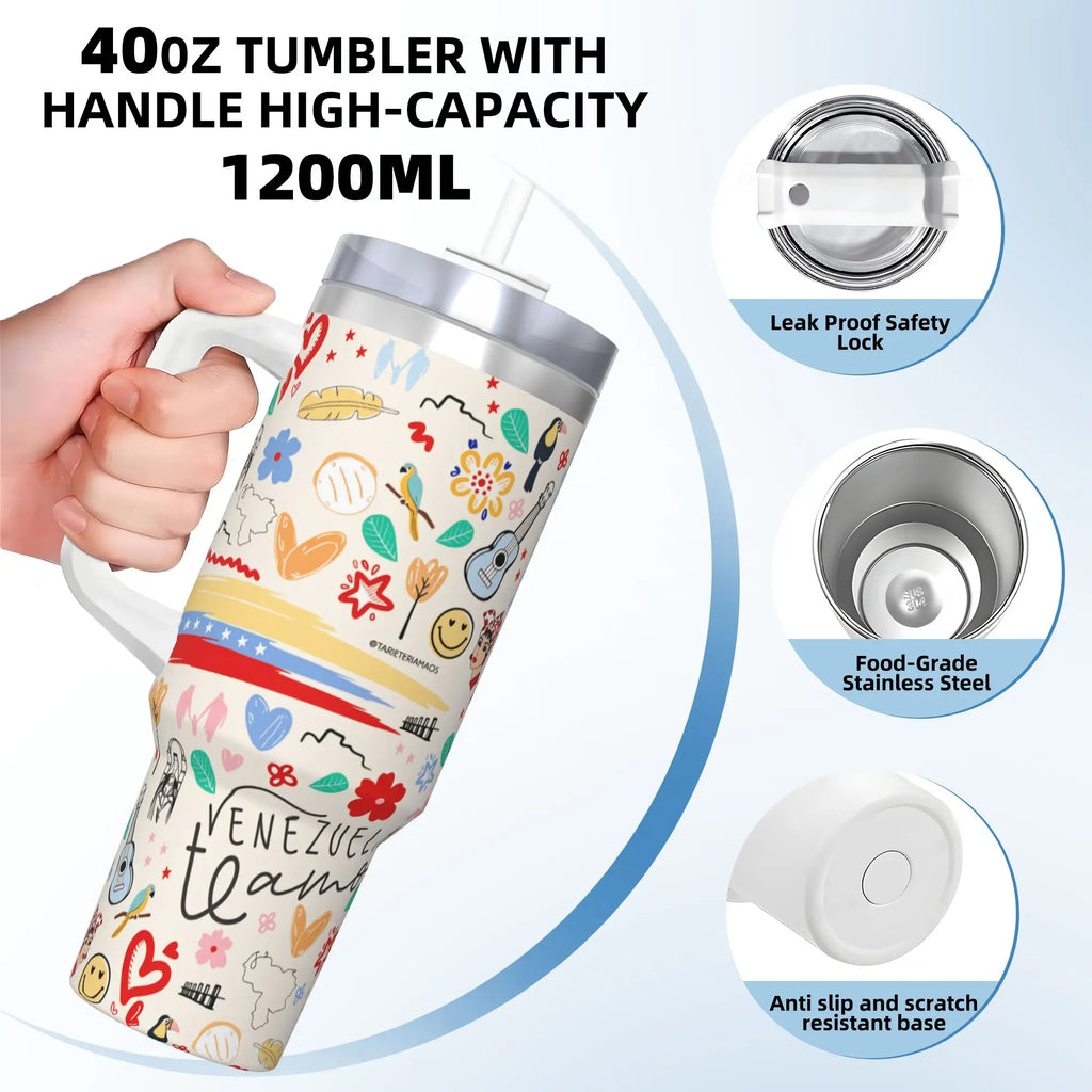 Aesthetic Art Stainless Steel Thermal Tumbler