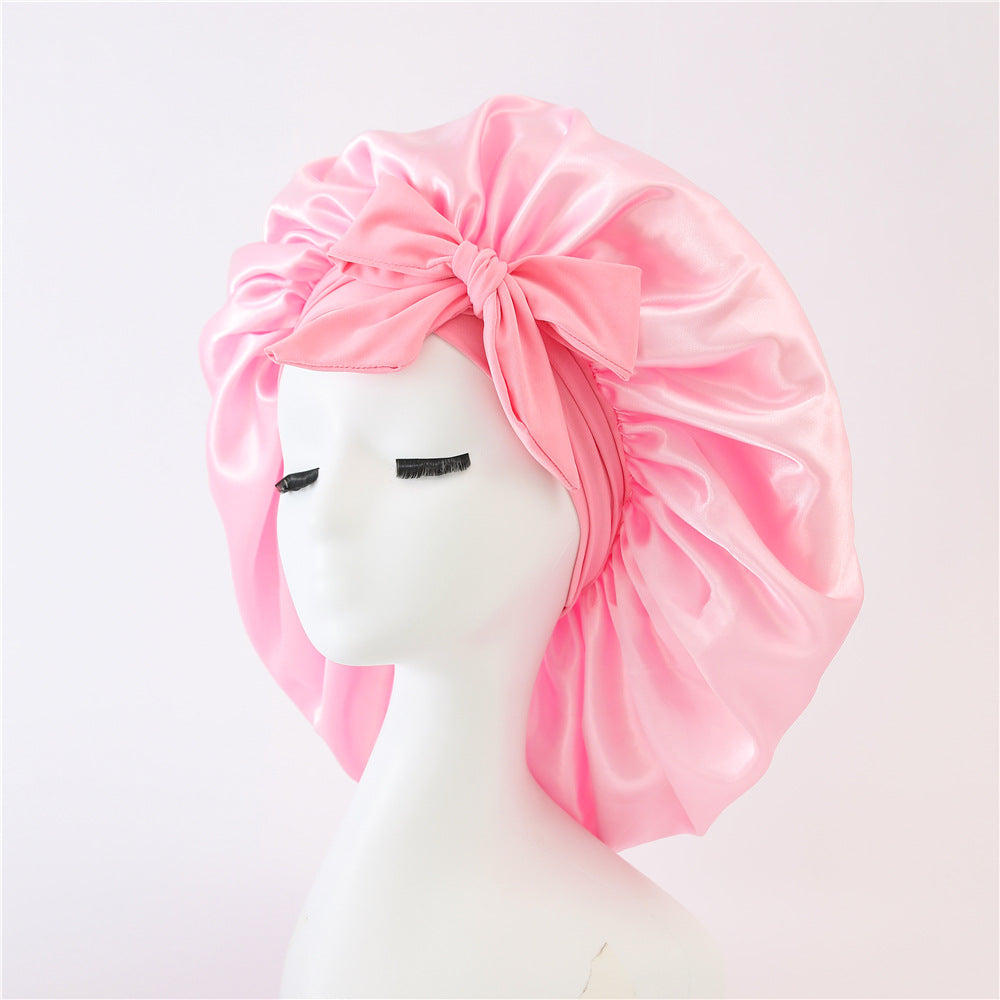 Satin Ribbon Hair Bonnet