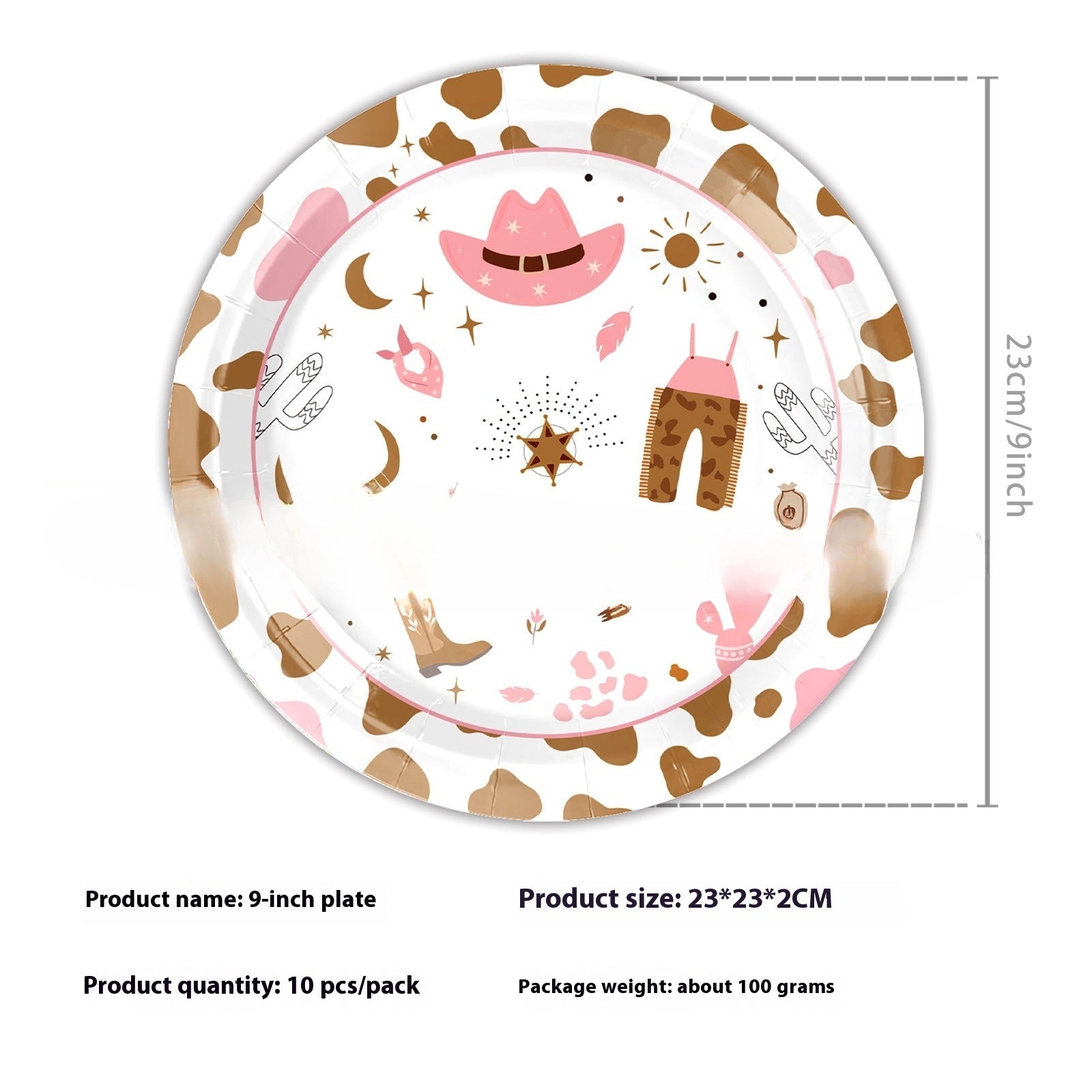 Western Denim Party Paper Decorations