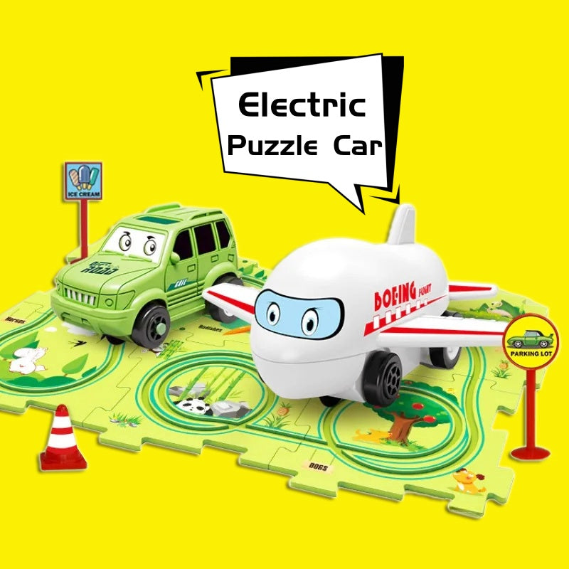 Electric Railroad Puzzle - DIY Construction Toy