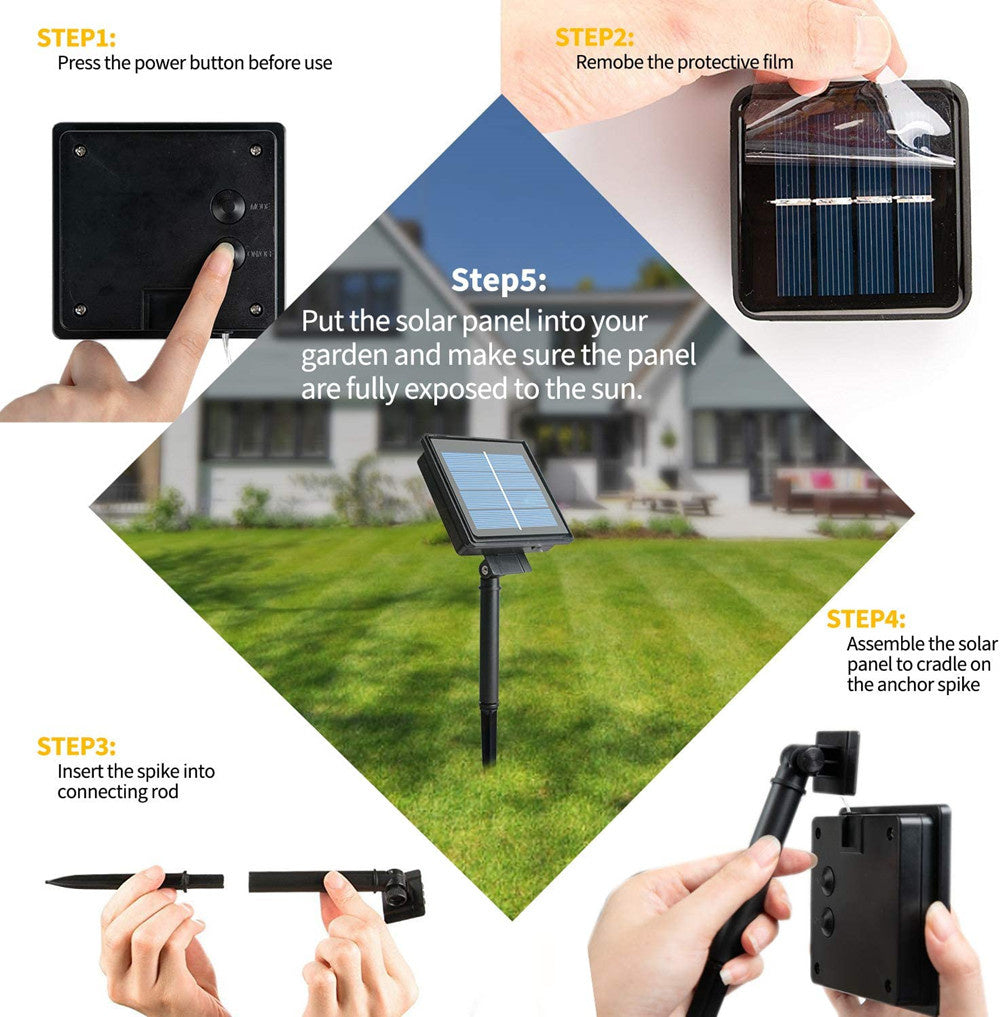 Waterproof Outdoor Solar LED String Lights (23-99ft)