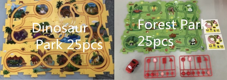 Electric Railroad Puzzle - DIY Construction Toy