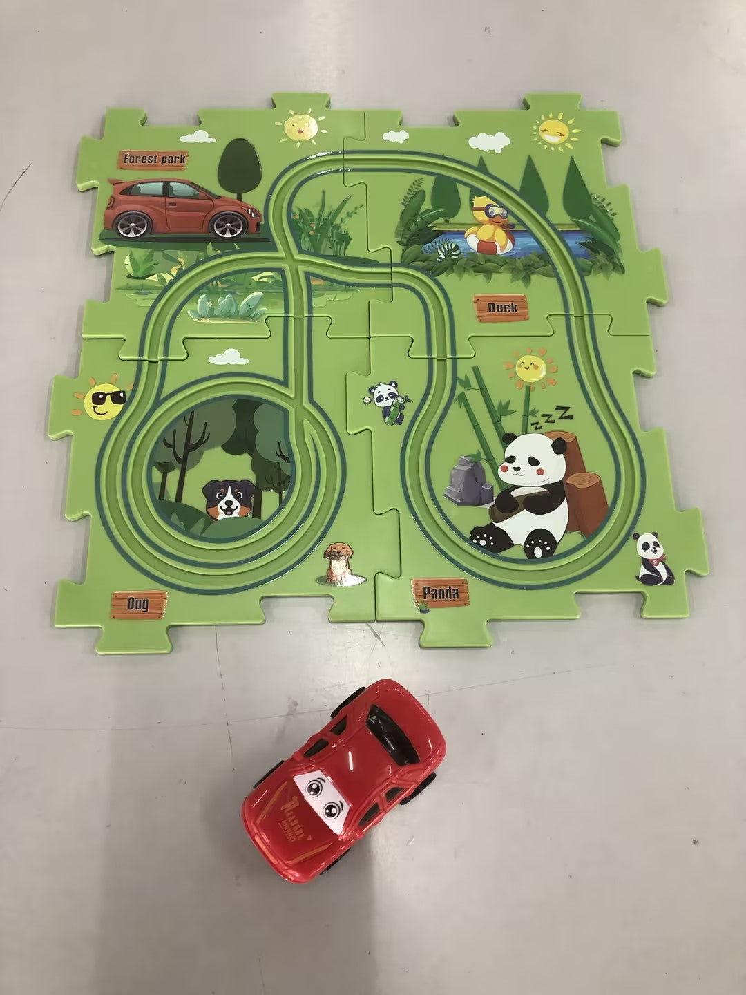 Electric Railroad Puzzle - DIY Construction Toy