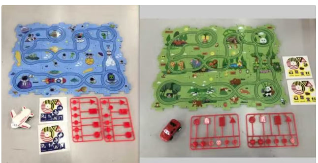 Electric Railroad Puzzle - DIY Construction Toy