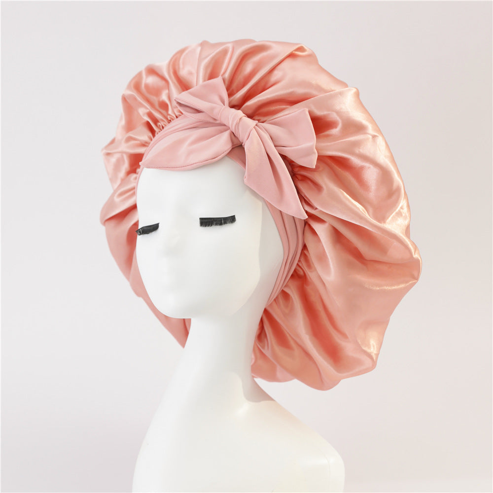 Satin Ribbon Hair Bonnet