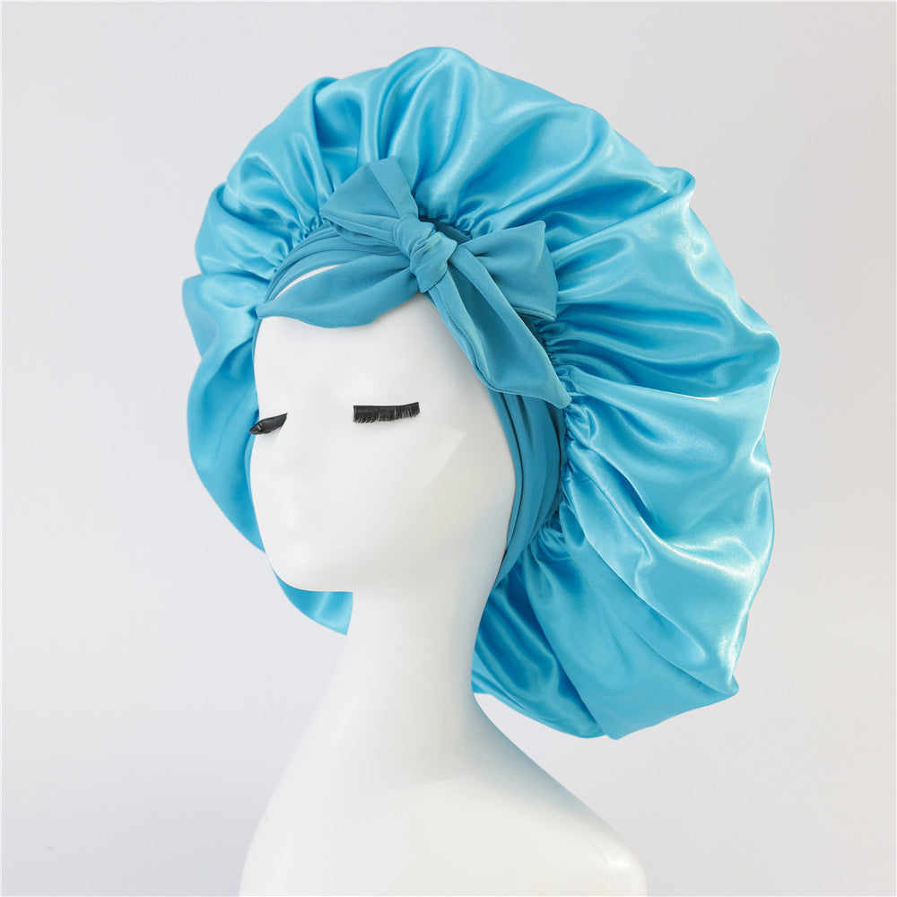 Satin Ribbon Hair Bonnet