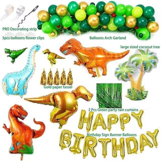 Dinosaur Balloon Curtain – Kids Birthday Party Decoration