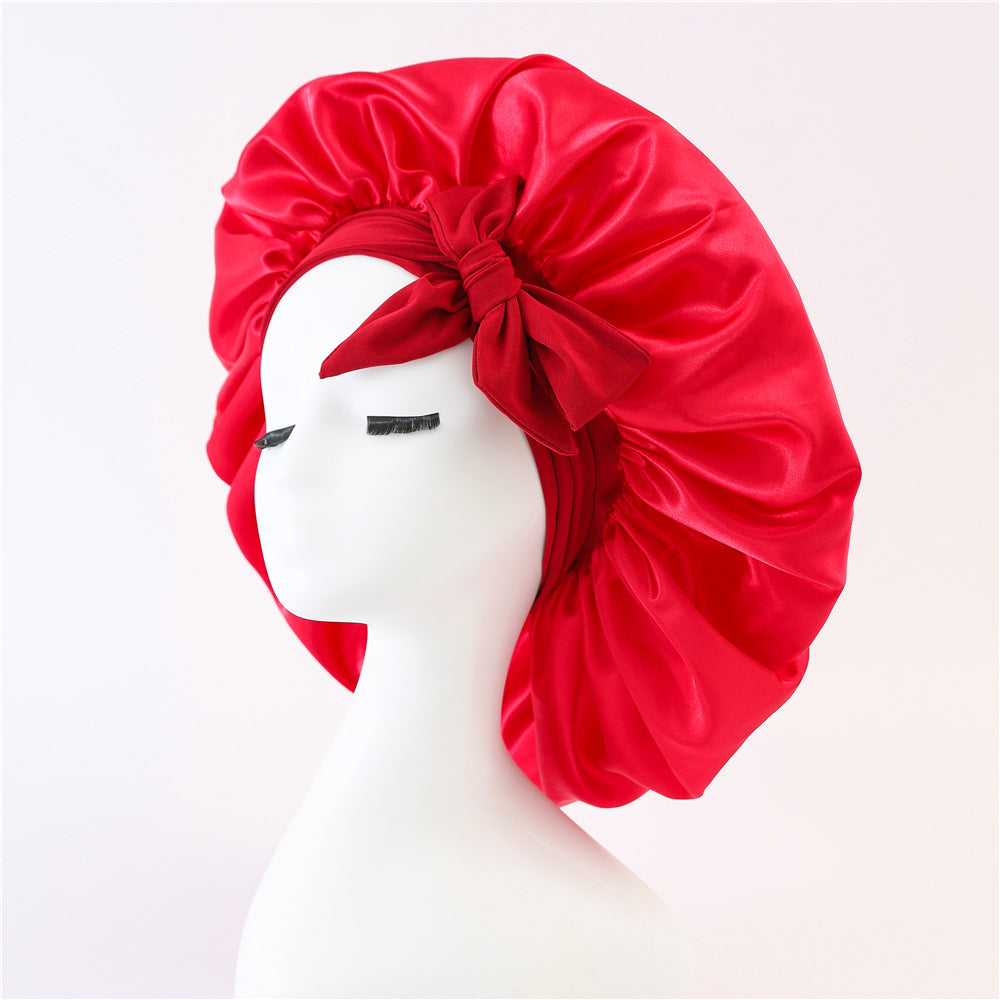 Satin Ribbon Hair Bonnet