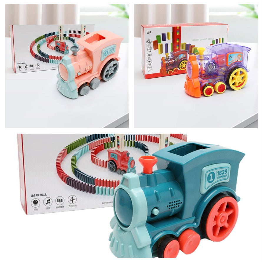 Electric Domino Train Toy - Automatic Building Blocks