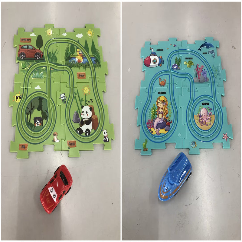 Electric Railroad Puzzle - DIY Construction Toy