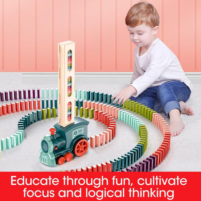 Electric Domino Train Toy - Automatic Building Blocks
