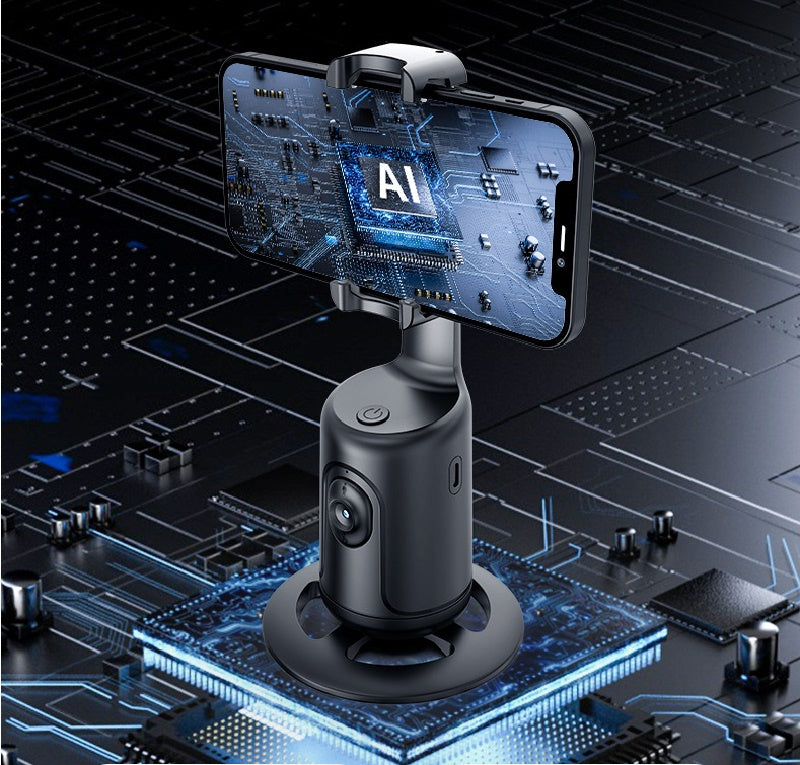 360° AI Face Tracking Phone Gimbal - Auto Stabilizer
