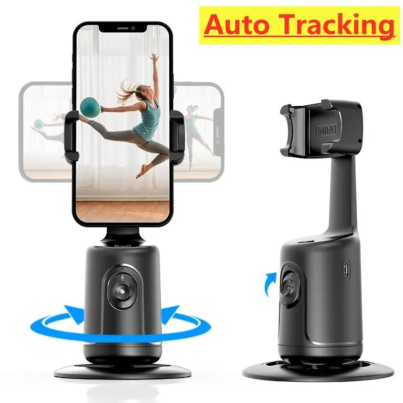 360° AI Face Tracking Phone Gimbal - Auto Stabilizer